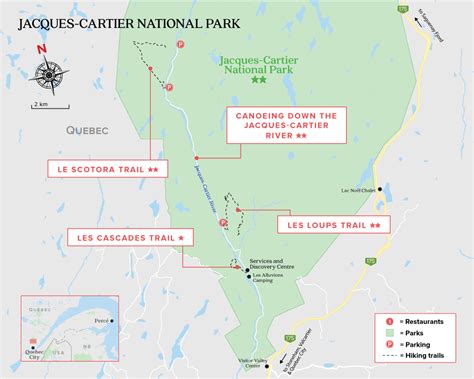 jacques cartier national park map.